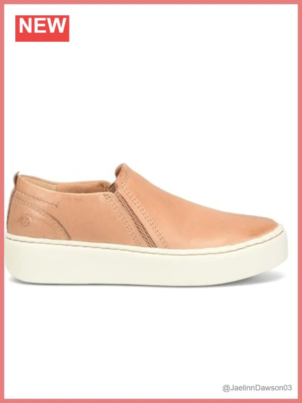 Women's Leather Slip-On Loafers Cushioned Comfort Casual